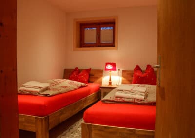 Schlafzimmer mit 2 Einzelbetten, Davos