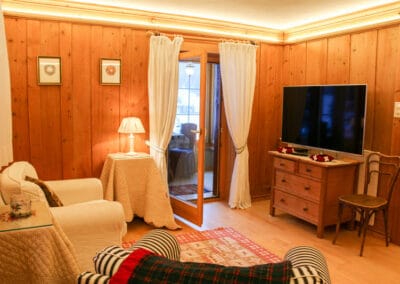 Wohnzimmer, Apartment Gardenview, Davos
